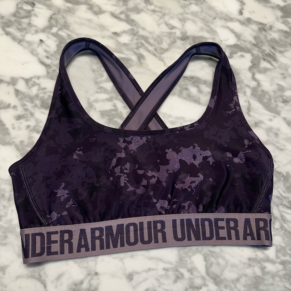 under armour compression sports bra women’s s pink purple